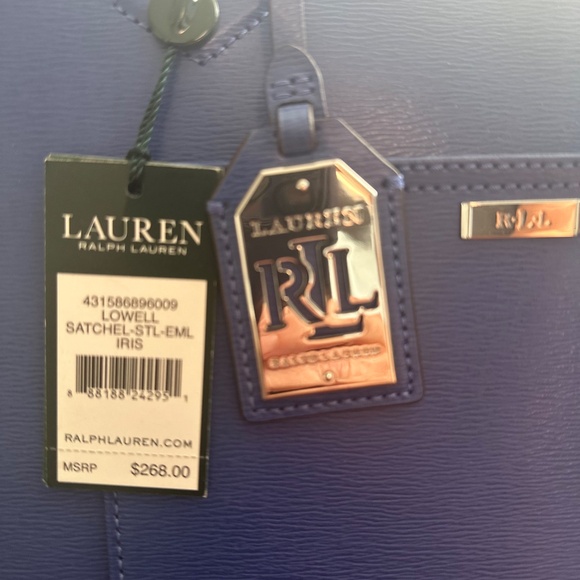 Ralph Lauren Leather Satchel Handbag - NWT - Picture 4 of 6